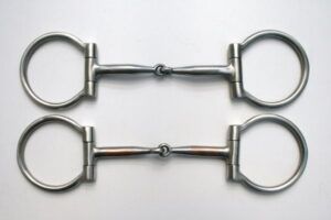 SS Brushed D-Ring Snaffle Copper Inlay 5 '' or 5,5 ''